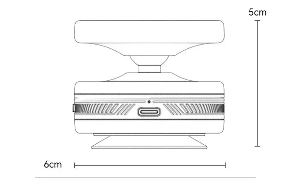Yesido VacuumCup Magsafe Holder with Ball Head C224 - Three
