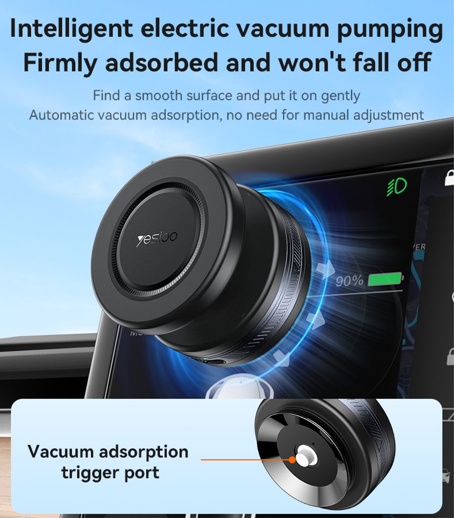 Yesido VacuumCup Magsafe Holder with Ball Head C224