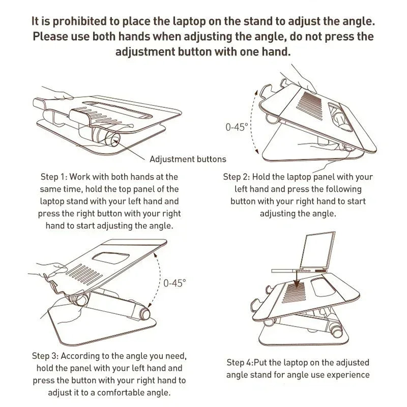 Yesido laptop Foldable Laptop Swivel Stand LP06 - Three