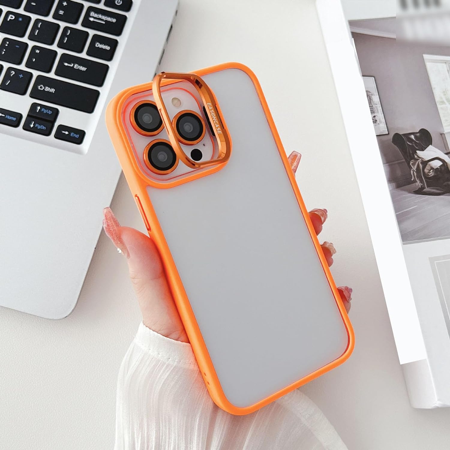 Bracket With Lens Film Case iPhone 12 Pro Max