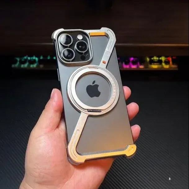 Z Shape Metal Phone Case iPhone 15 Pro Max - Three
