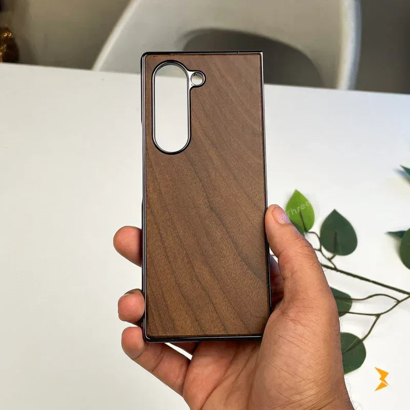 Zan Wooden Case Samsung Z Fold 6 - Three