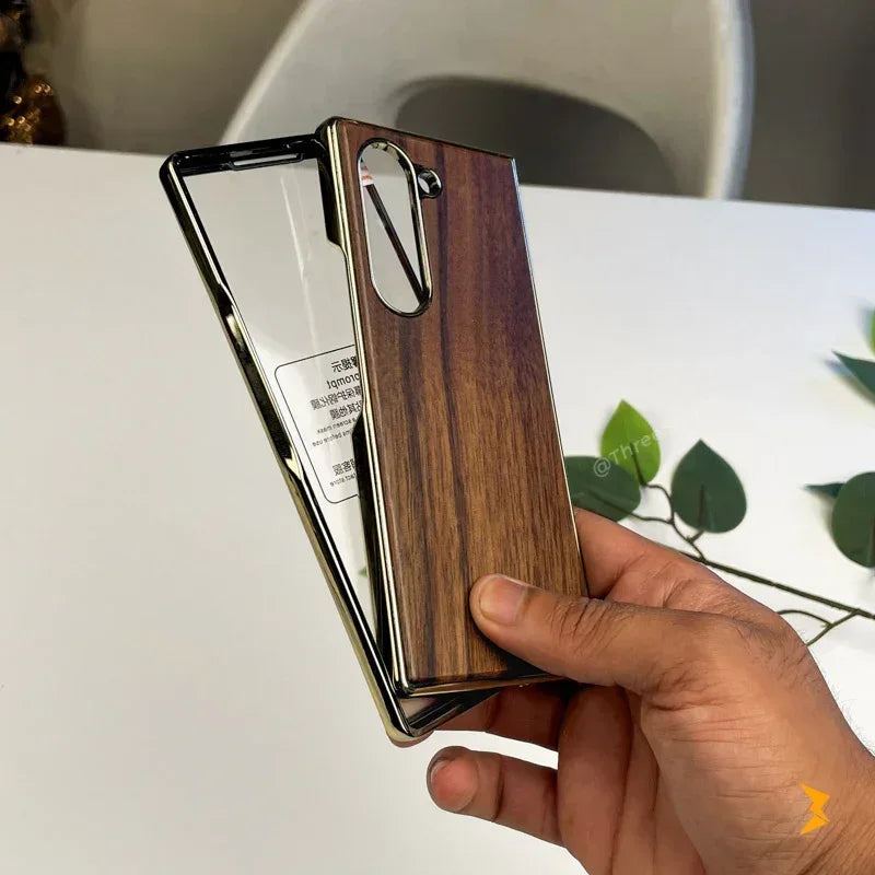 Zan Wooden Case Samsung Z Fold 6 - Three
