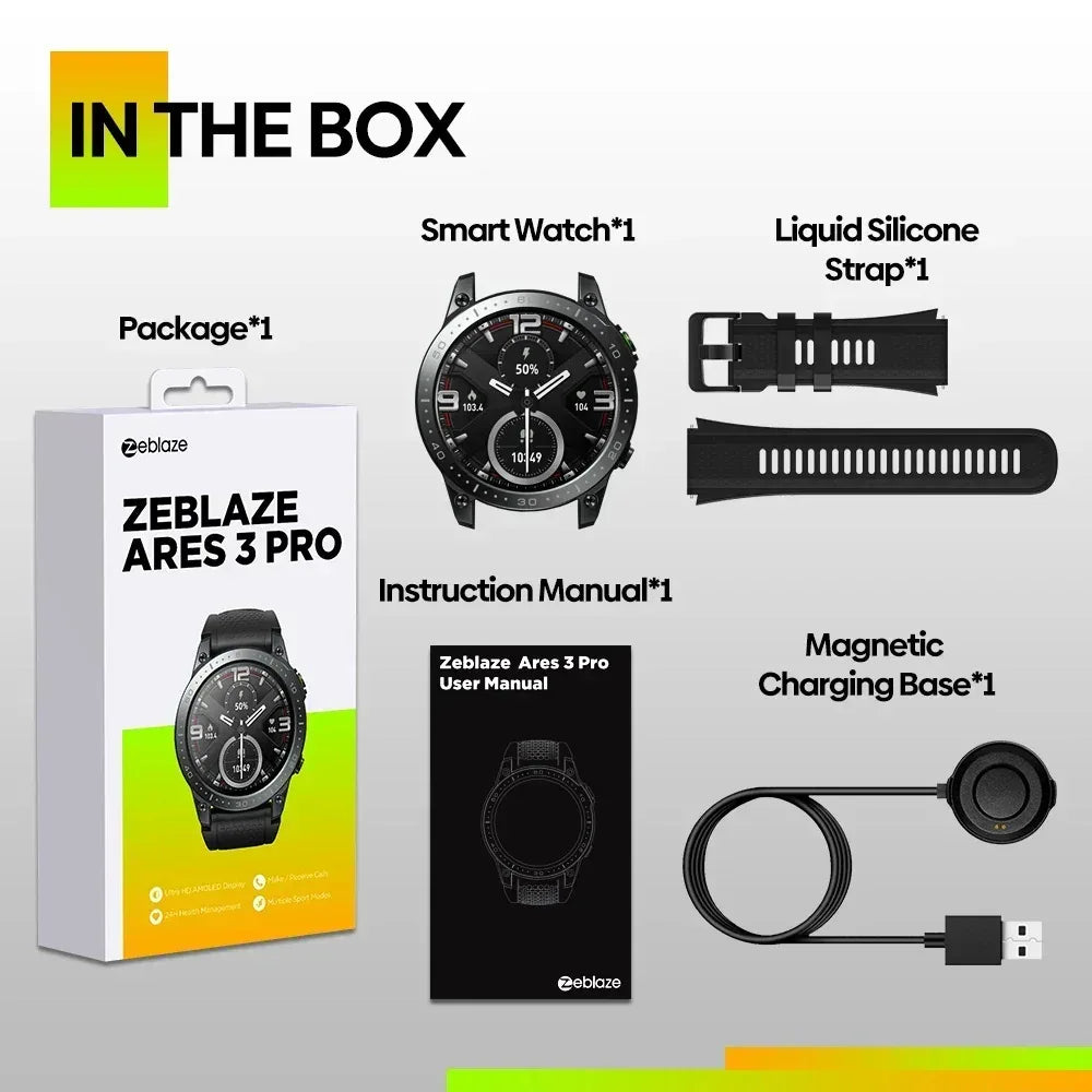 Zeblaze Ares 3 Pro Smart Watch - Three