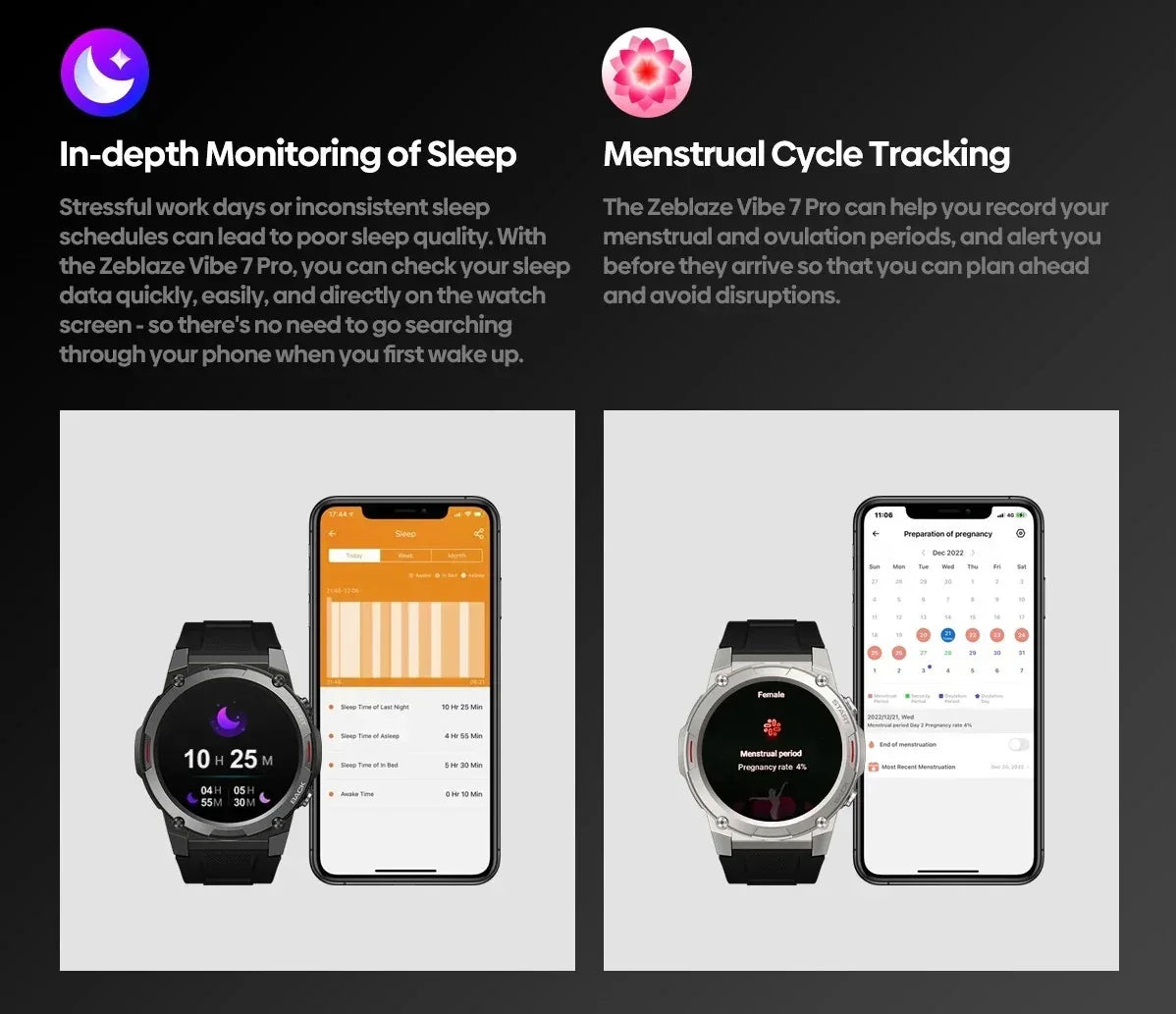Zeblaze Vibe 7 Pro Smart Watch - Three