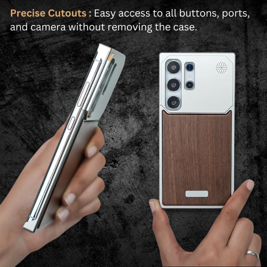Zen Alloy Wood Case Samsung S24 Ultra