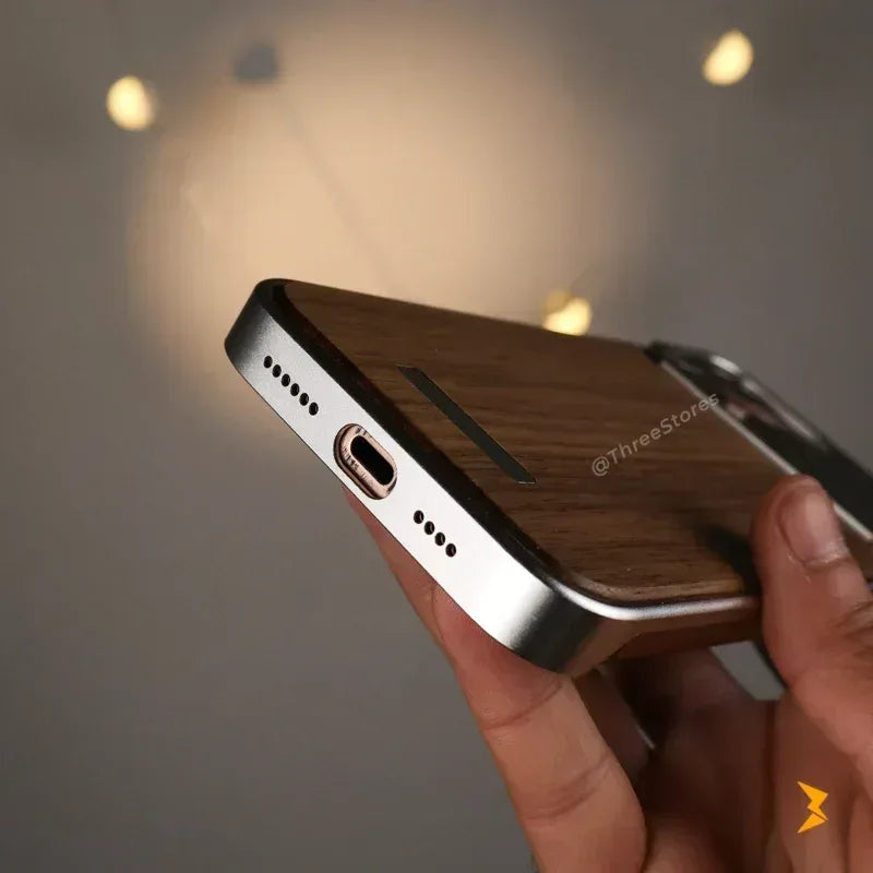Zen Alloy Wood Case iPhone 16 Pro Max - Three