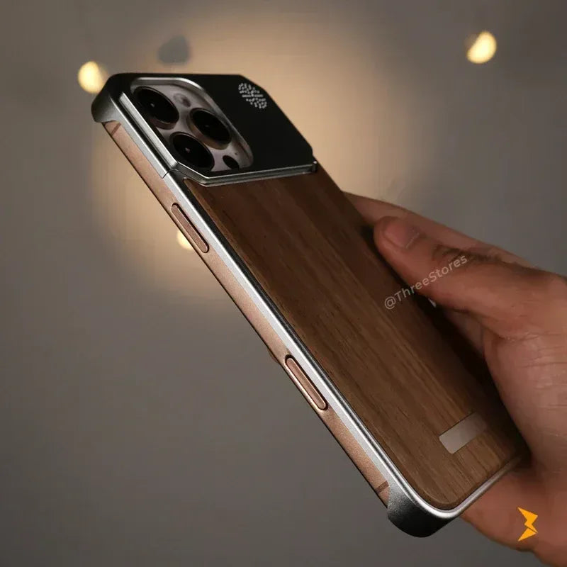 Zen Alloy Wood Case iPhone 16 Pro Max - Three