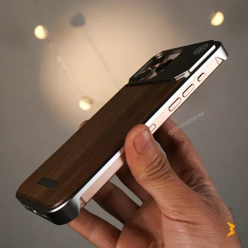 Zen Alloy Wood Case iPhone 16 Pro Max - Three