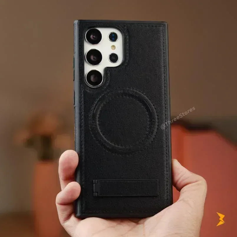 Zodiac Magsafe Leather Case Samsung S23 Ultra - Three