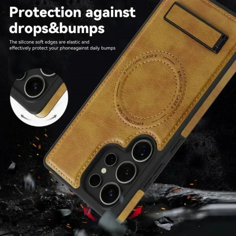 Zodiac Magsafe Leather Case Samsung S23 Ultra - Three