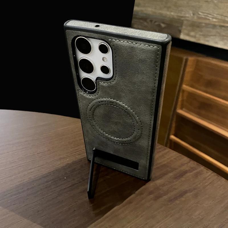 Zodiac Magsafe Leather Case Samsung S23 Ultra - Three