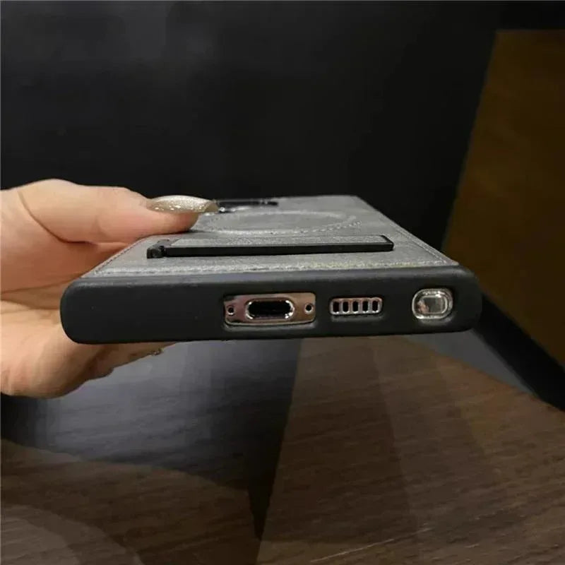 Zodiac Magsafe Leather Case Samsung S23 Ultra - Three