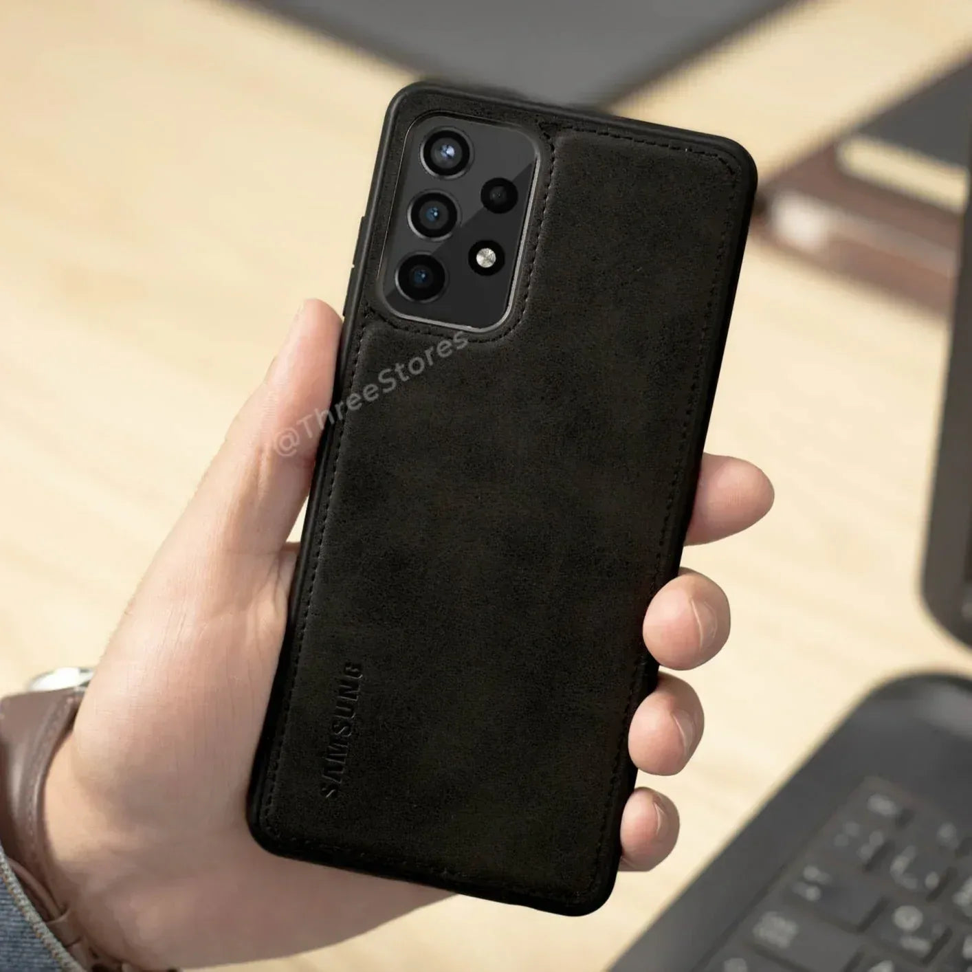 Cradle Leather Case Samsung A23 - Three