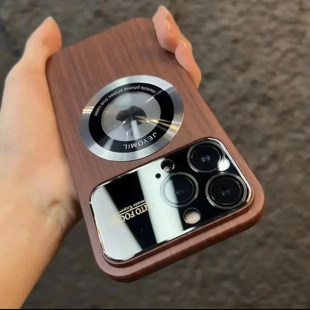 Magsafe Wood Case iPhone 14 Pro - Three