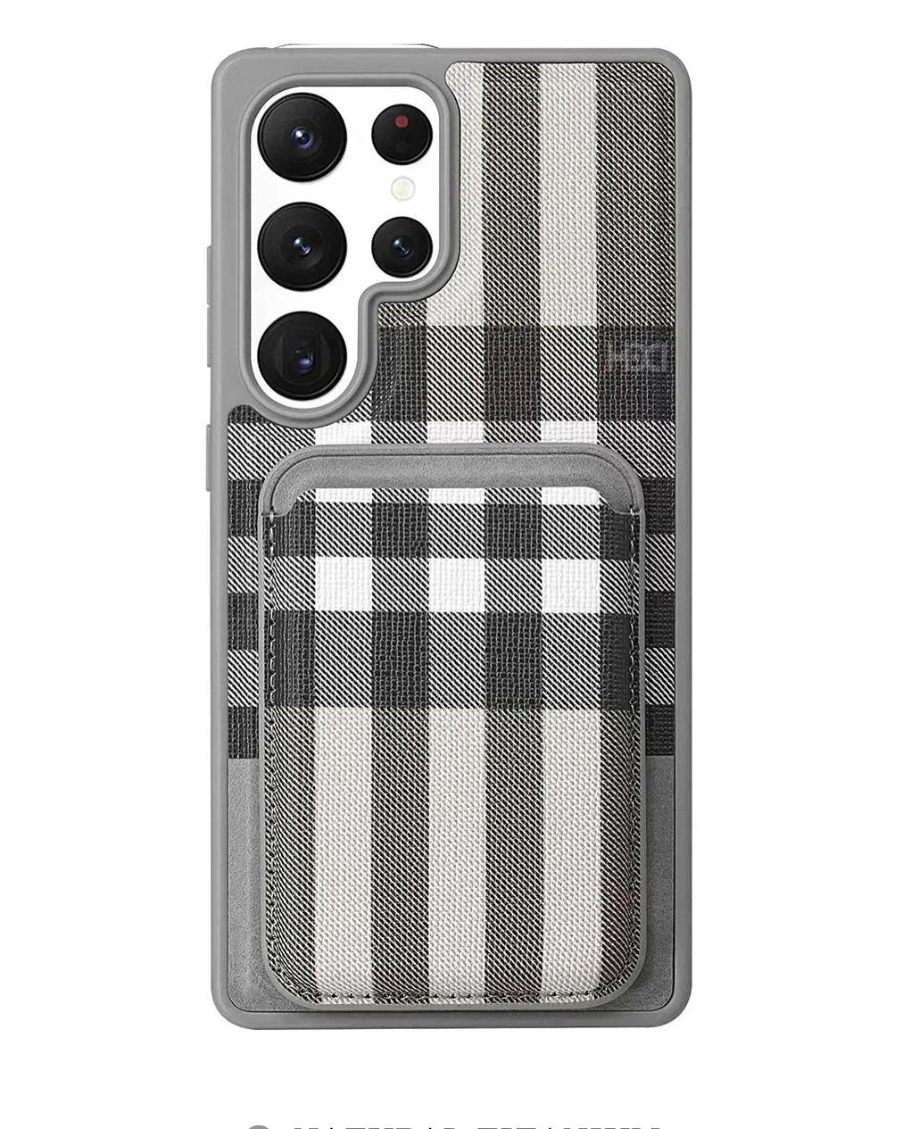 HDD Checks Leather Case Samsung S25 Ultra - Three