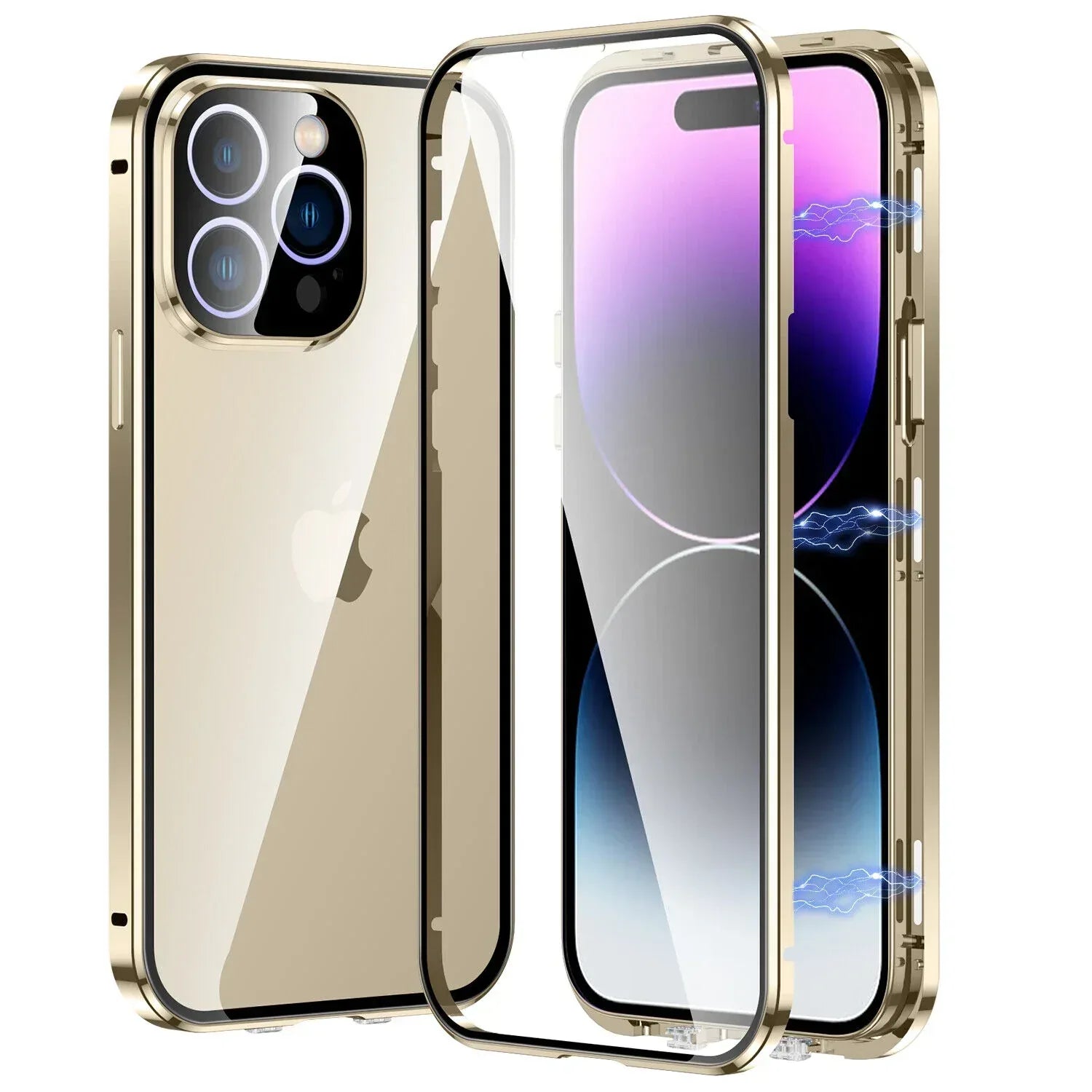 Full Body Metal Camera Protection Case iPhone 11 Pro Max - Three