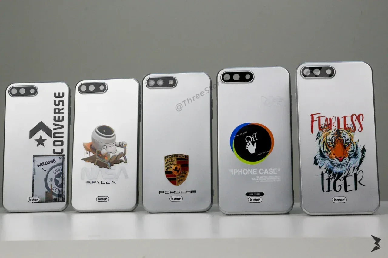 Boter Silver Camera Protection Case iPhone 7/8 Plus - Three