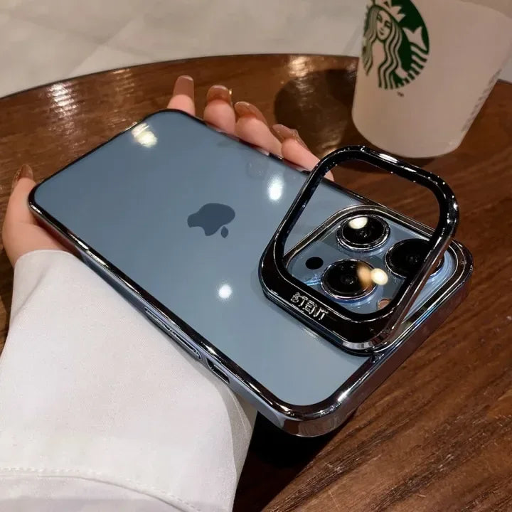 Invisible Folding Holder Camera Stand Case iPhone 13 Pro - Three