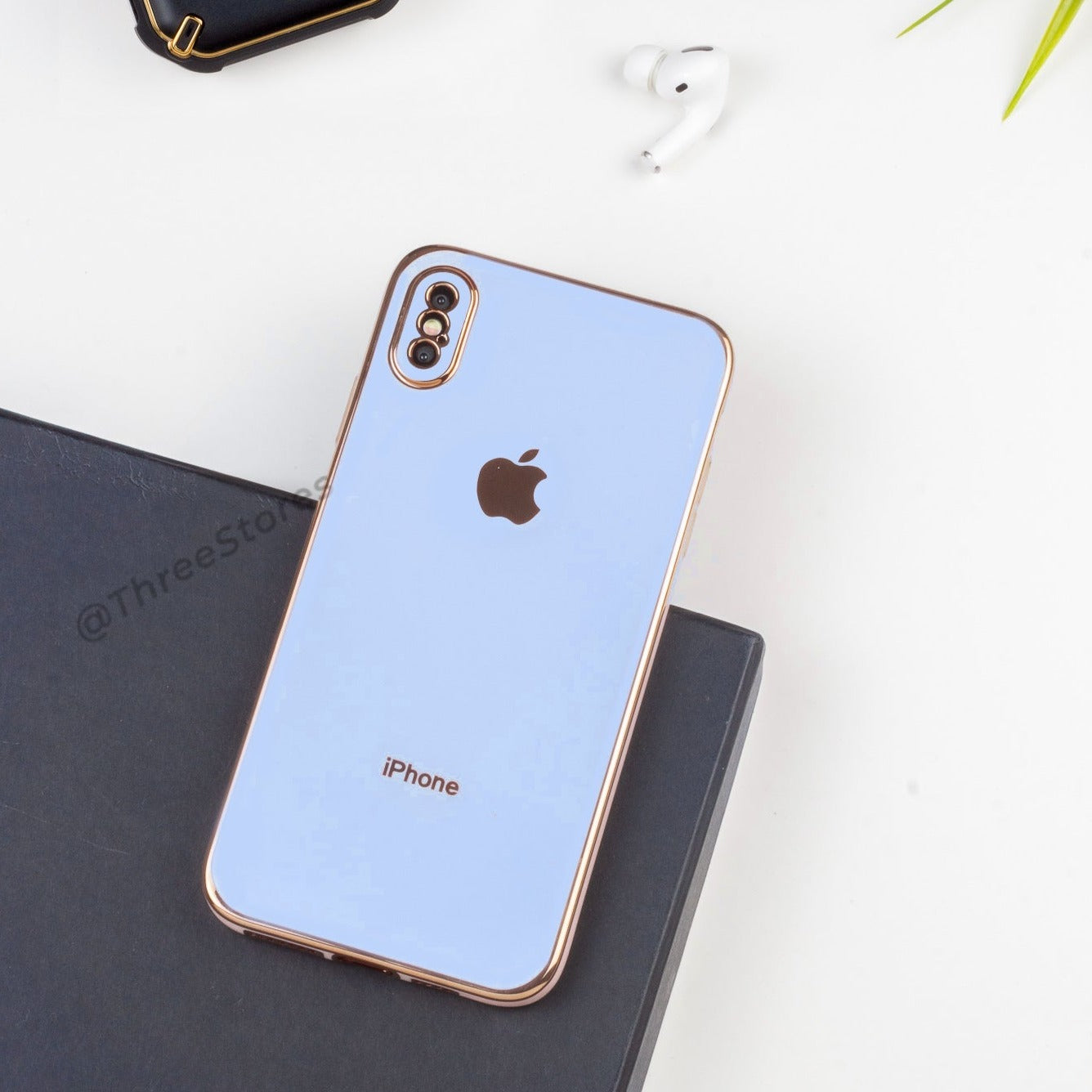 Plating Gold Lens Case iPhone X