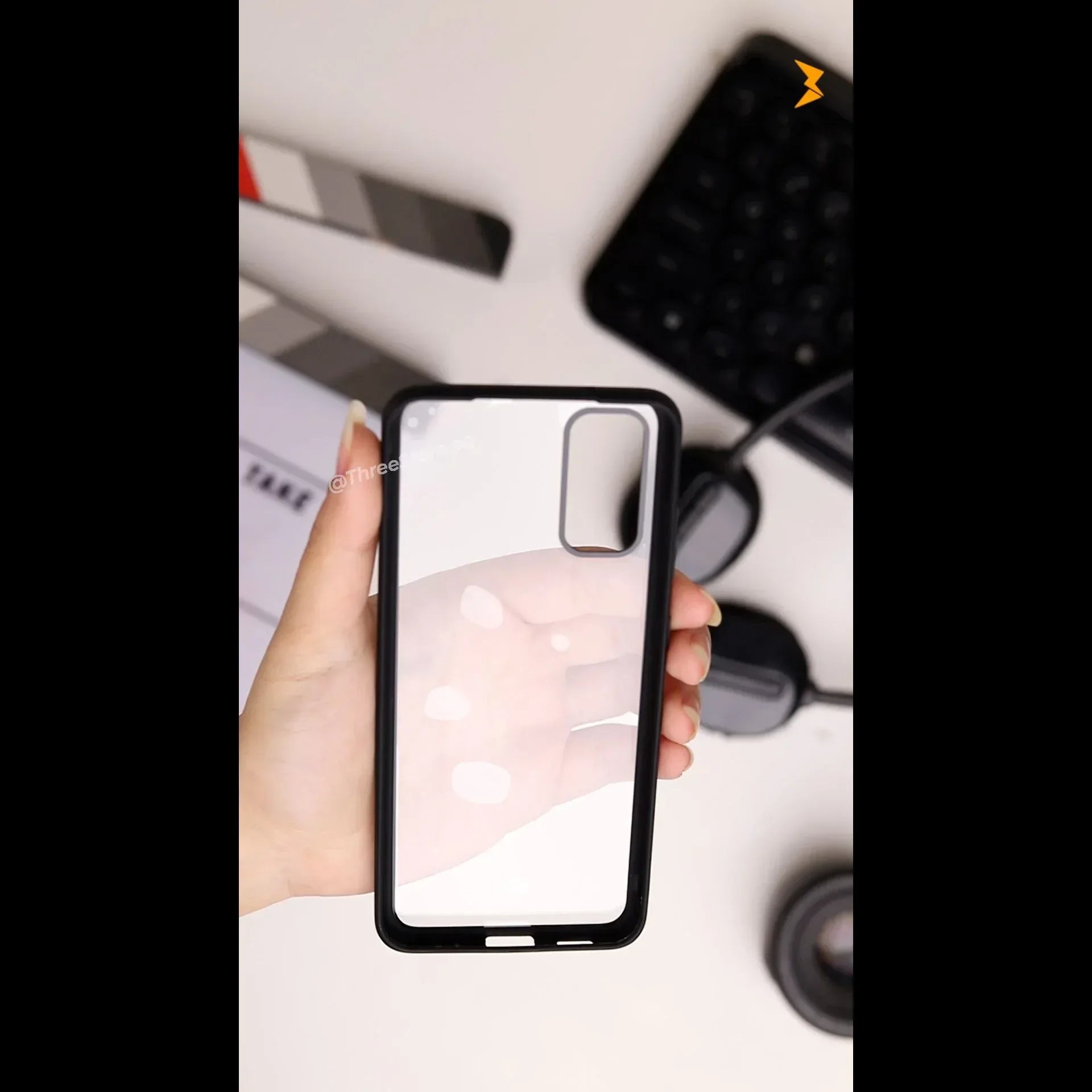 Q Series TPU Clear Back Case Samsung S20 Plus - Three