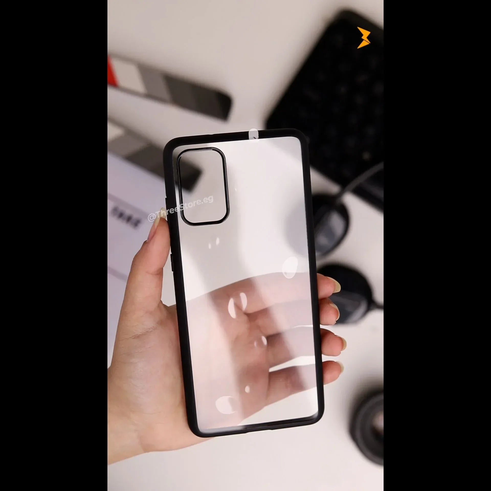 Q Series TPU Clear Back Case Samsung S20 Plus - Three