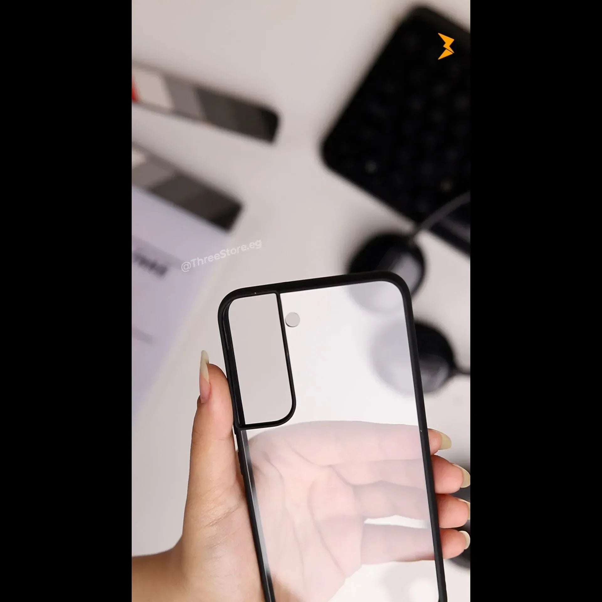 Q Series TPU Clear Back Case Samsung S21 Plus - Three