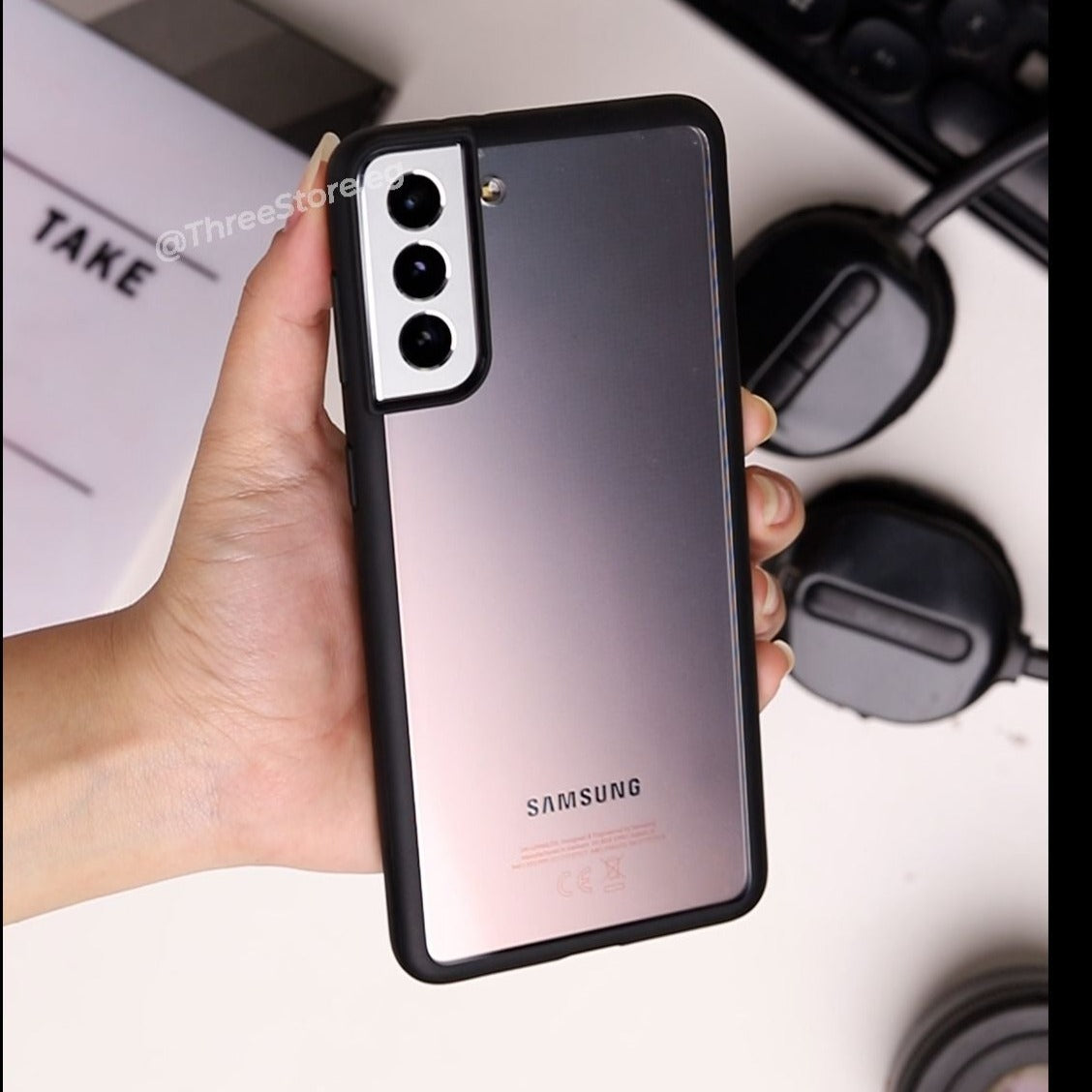 Q Series TPU Clear Back Case Samsung S21 Plus