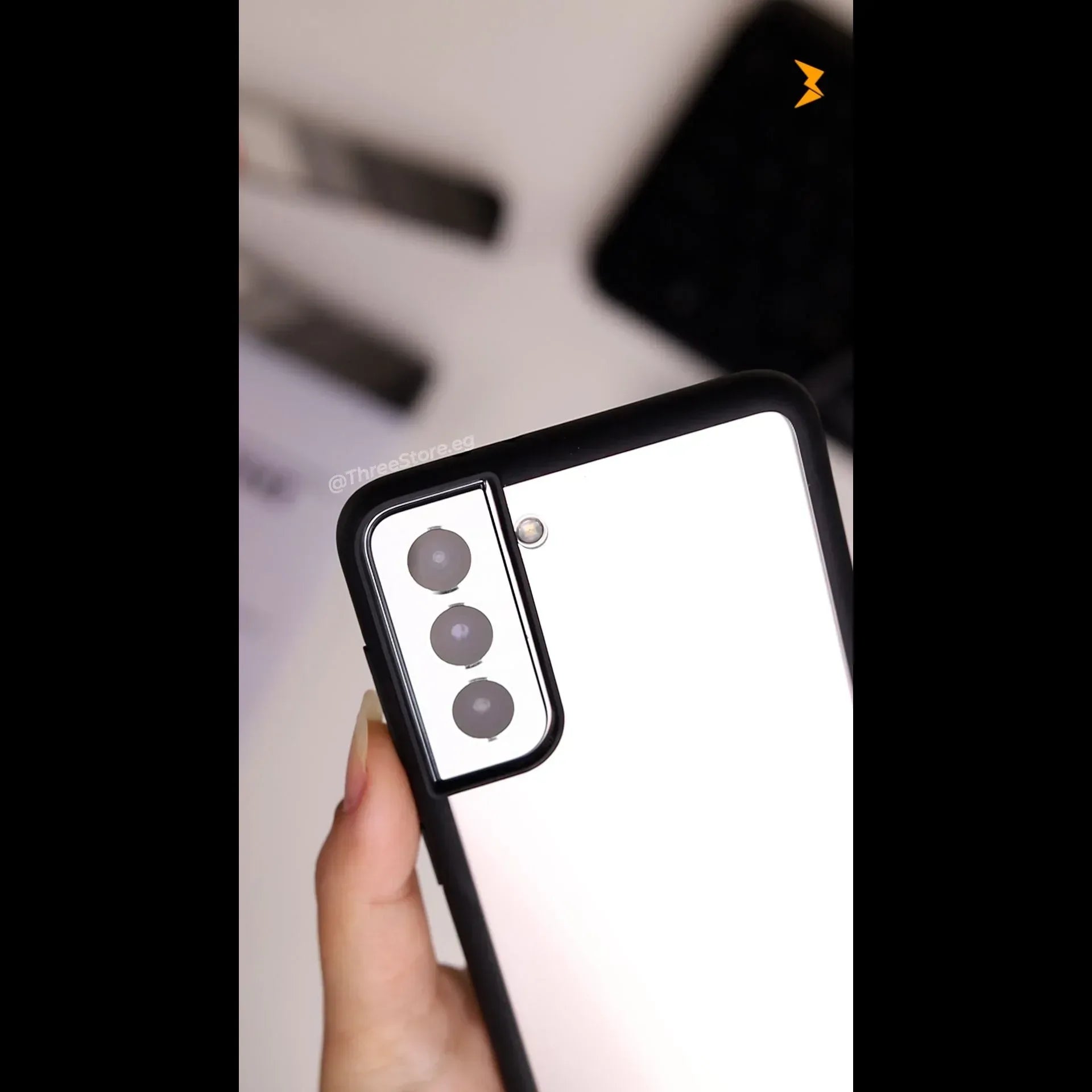 Q Series TPU Clear Back Case Samsung S22 Plus - Three