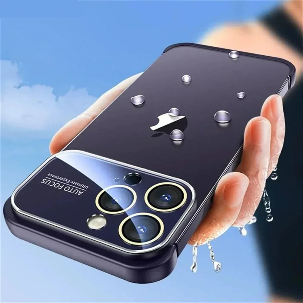 Corner Pad Glass Frameless Case iPhone 14 Pro Max - Three