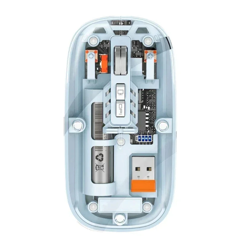 Crystal Transparent Wireless Mouse M233 - Three