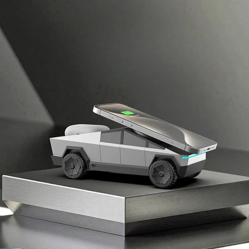 Cyber Dock Car 3-in-1 Wireless Charging Station - Three