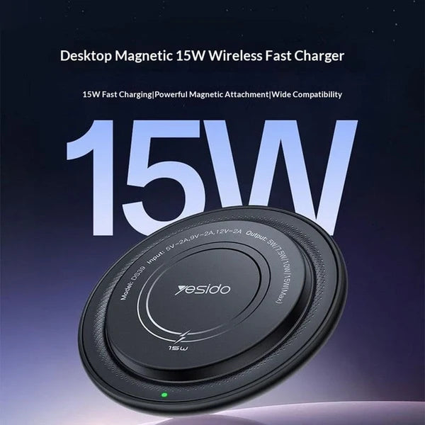 YESIDO Magnetic Wireless Charger 15W DS39