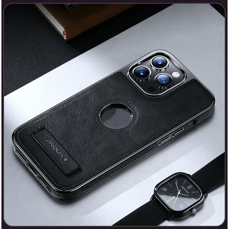 Jinduka Leather Case iPhone 16 Pro Max - Three