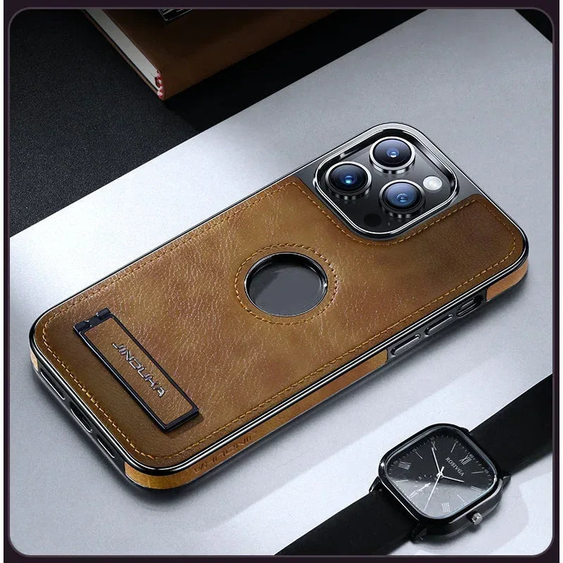 Jinduka Leather Case iPhone 13 Pro Max - Three