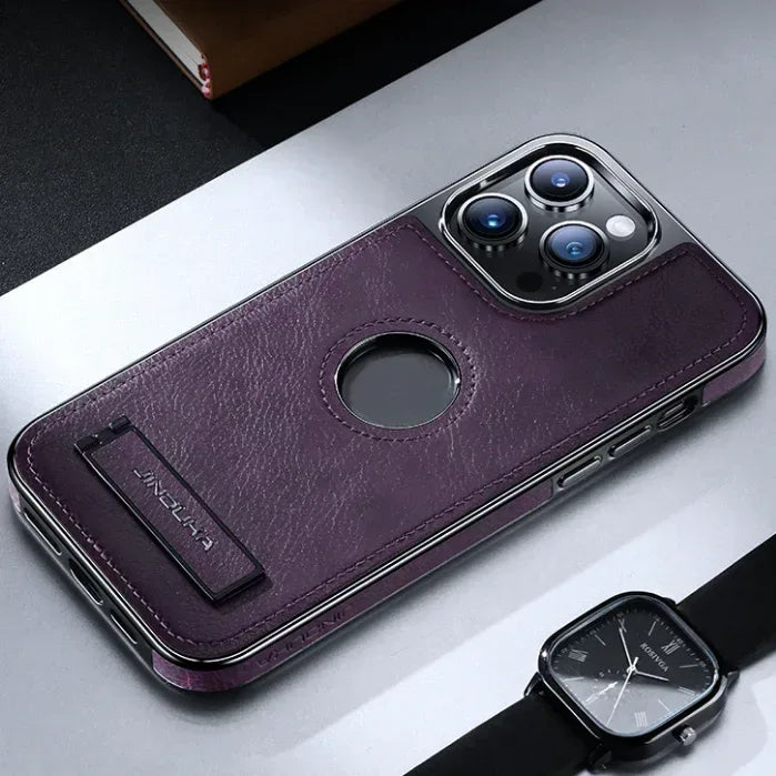 Jinduka Leather Case iPhone 15 Pro - Three