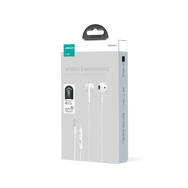 Joyroom Wired Series Half In-Ear Wired Earphones JR-EW04 - Three