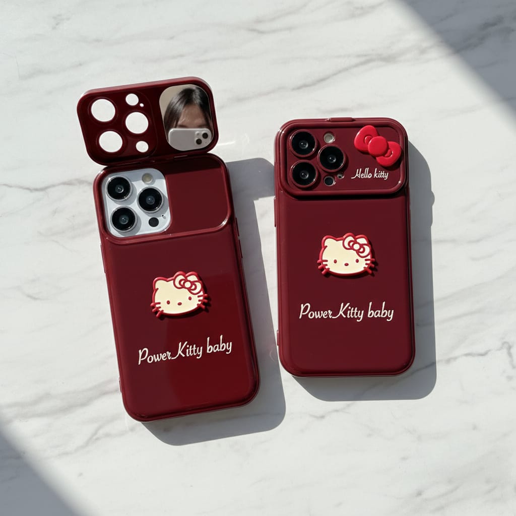 Power Kitty With Mirror Case iPhone 16 Pro Max
