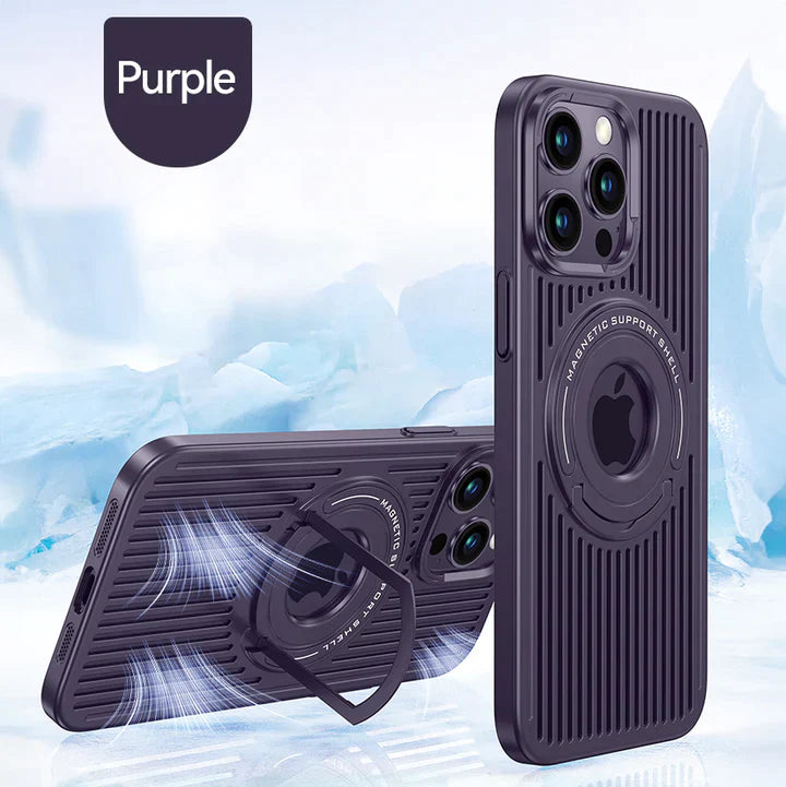 Breathable Magnetic Stand Case iPhone 14 Pro Max