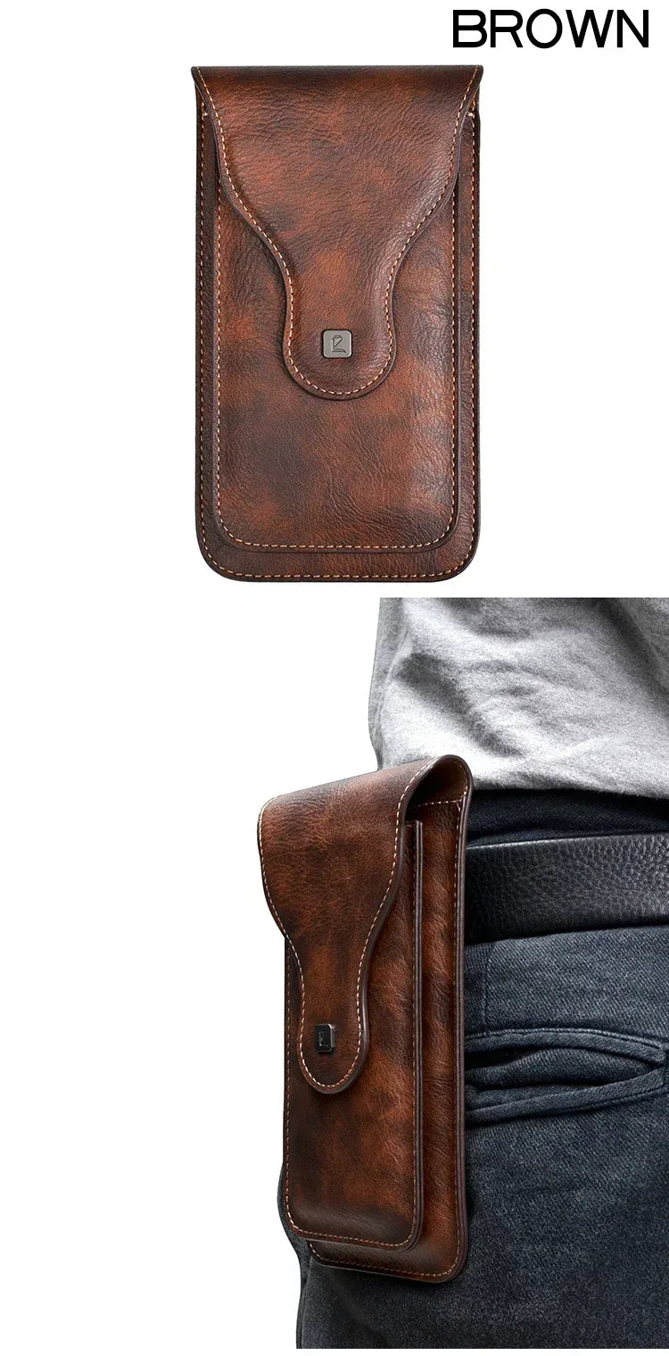 Puloka PU Leather Waist Bag For Z Fold - Three
