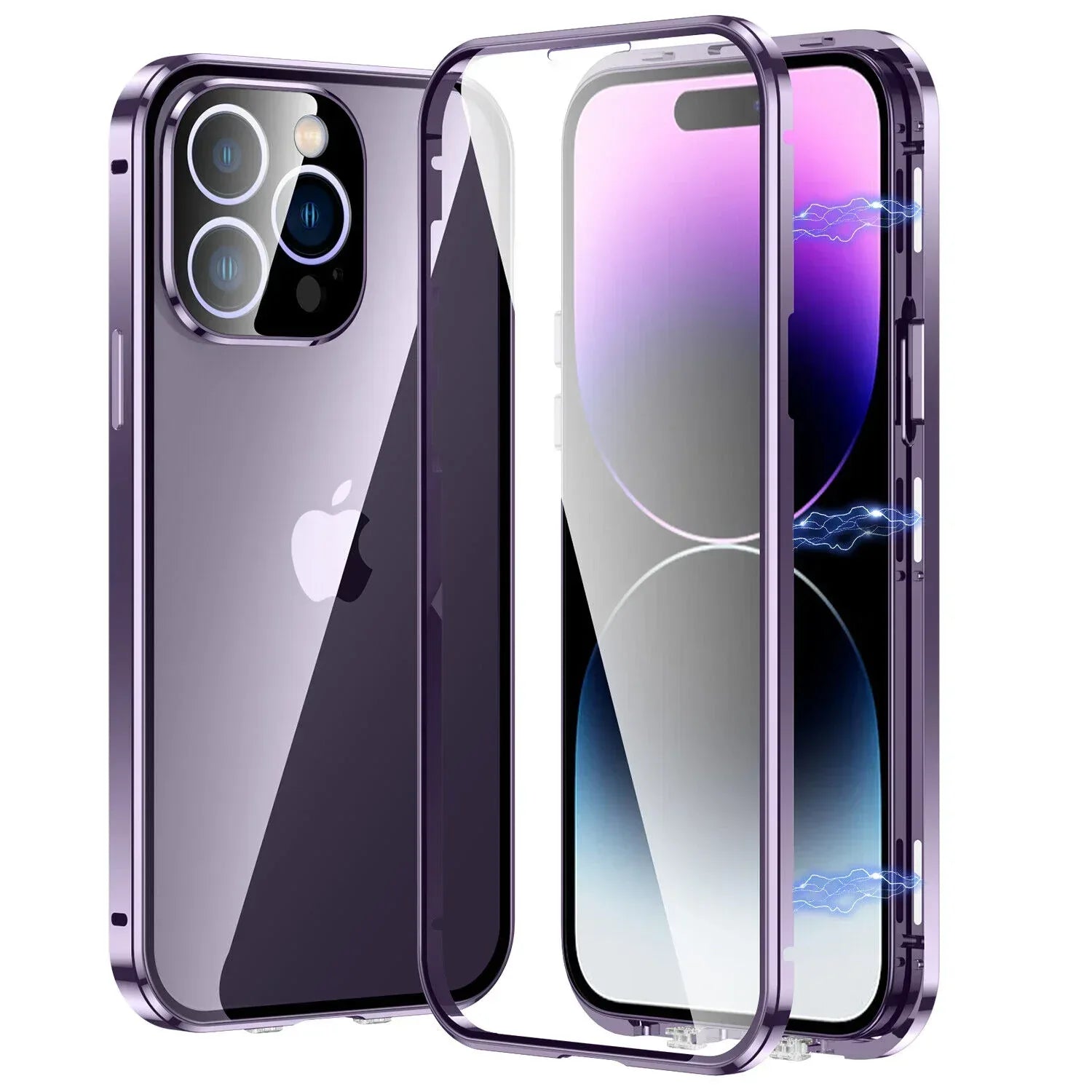 Full Body Metal Camera Protection Case iPhone 12 Pro Max - Three