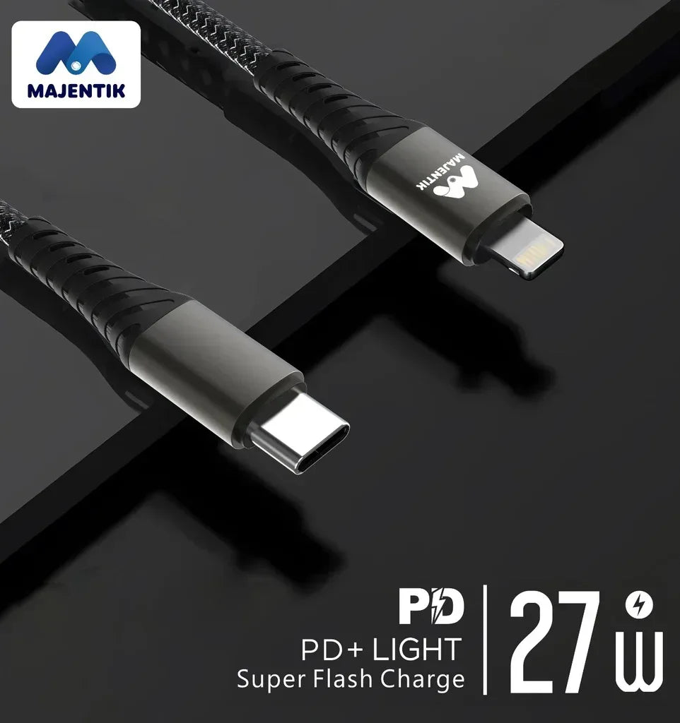 Majentik Fast Charging Cable 27W Type-C To Lightning CL-001 - Three