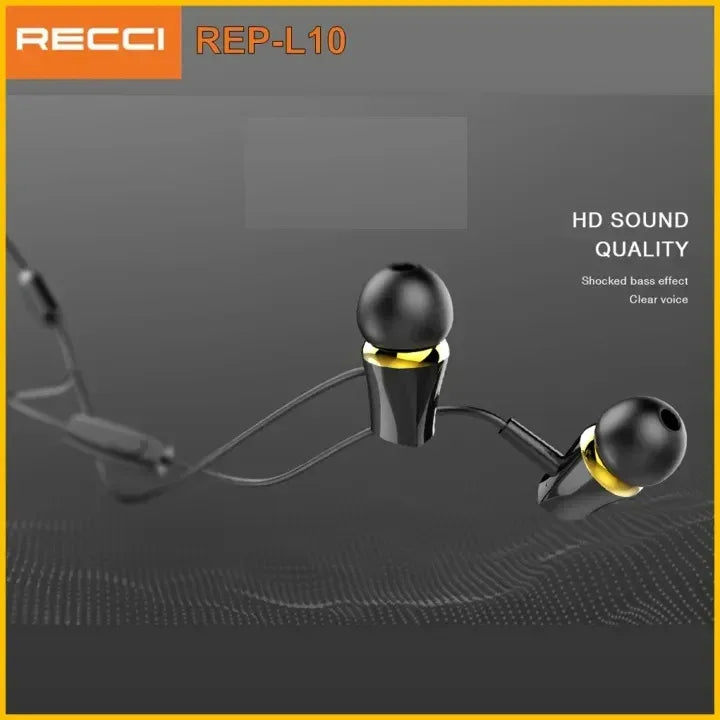 Recci In-Ear Wired EarPhone REP-L10 - Three