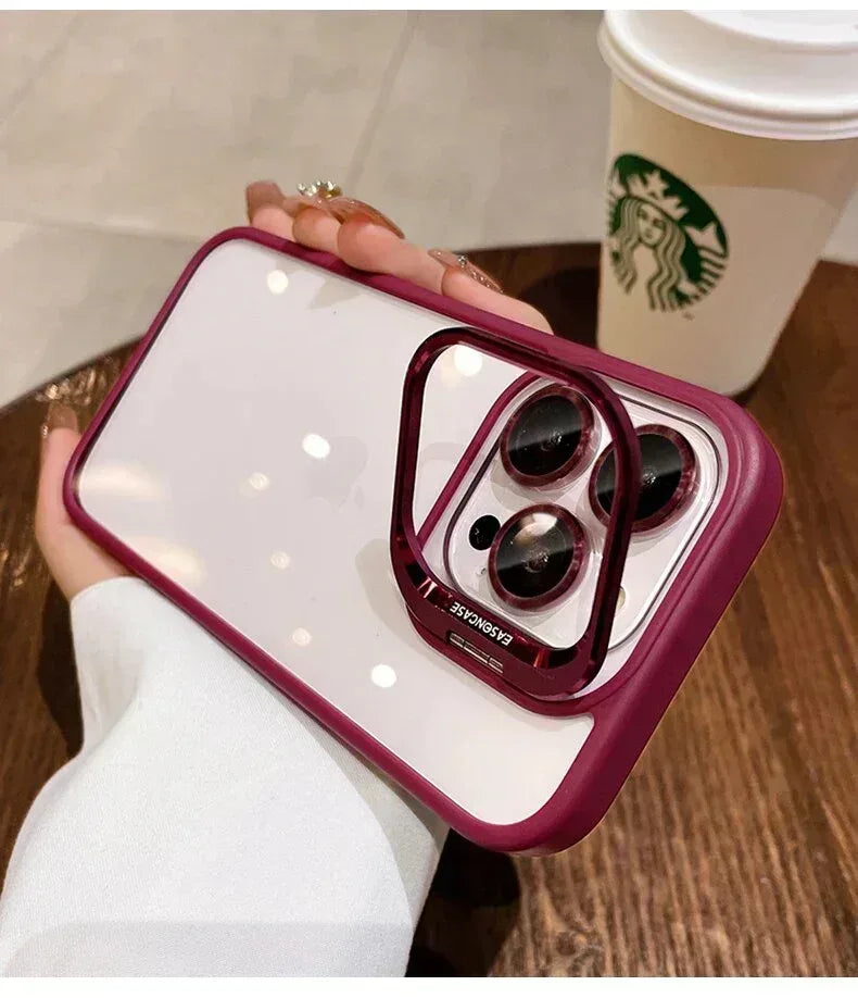 Bracket With Lens Film Case iPhone 16 Pro - Three