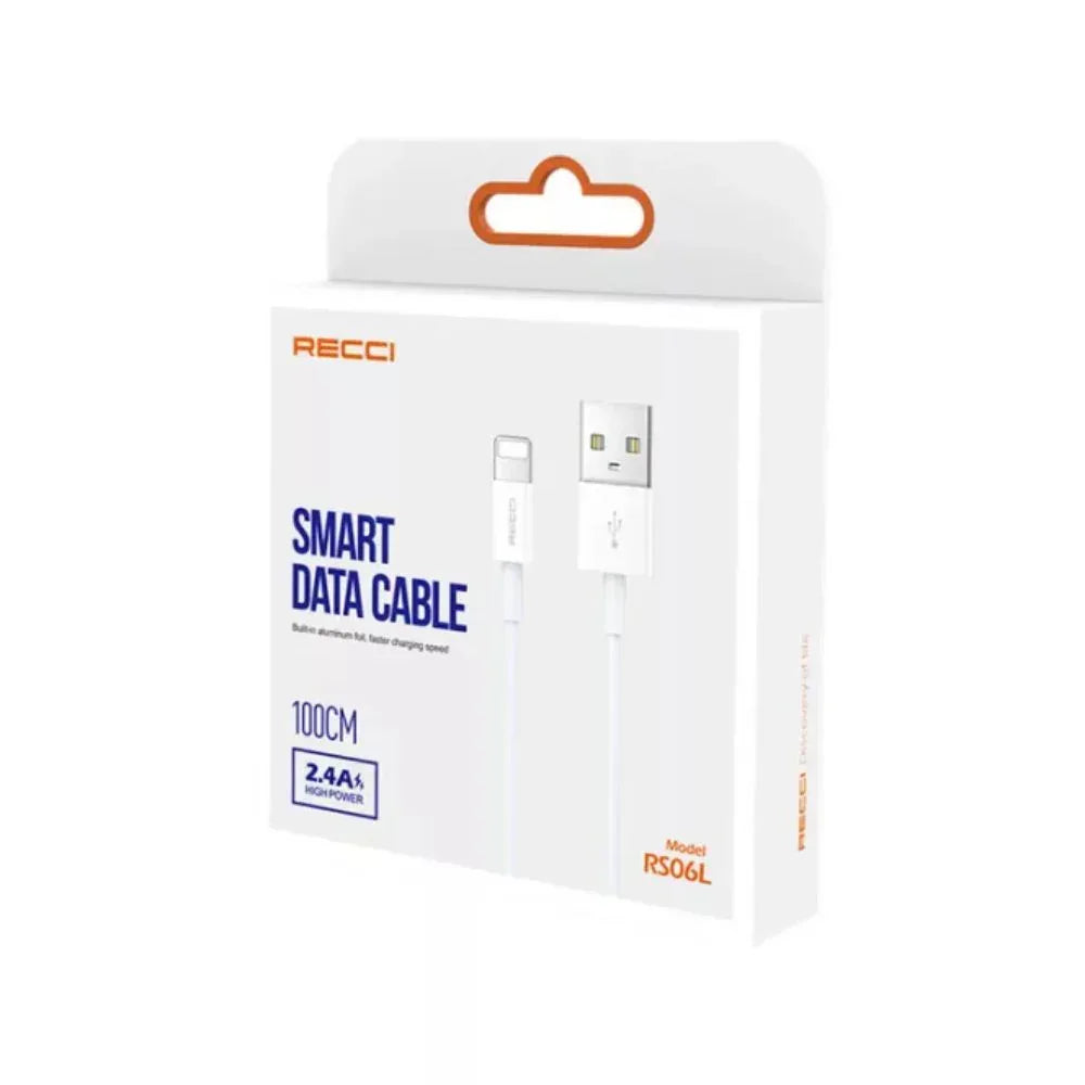 Recci Lightning to USB Data Cable RS06L - Three