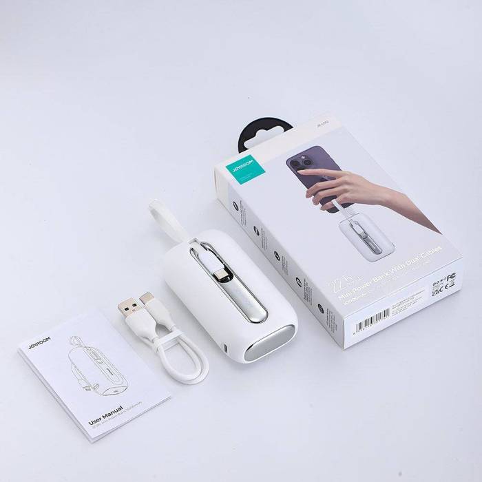 JoyRoom Colorful mini Power Bank with Dual Cables 10000mAh JR-L012