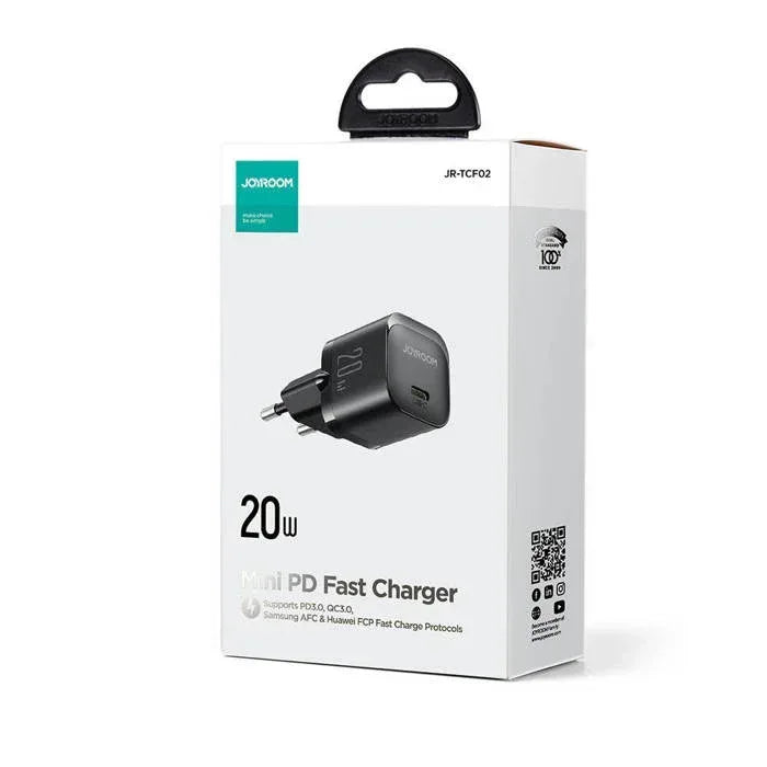 JoyRoom 20W mini Charger PD With Cable JR-TCF02 - Three