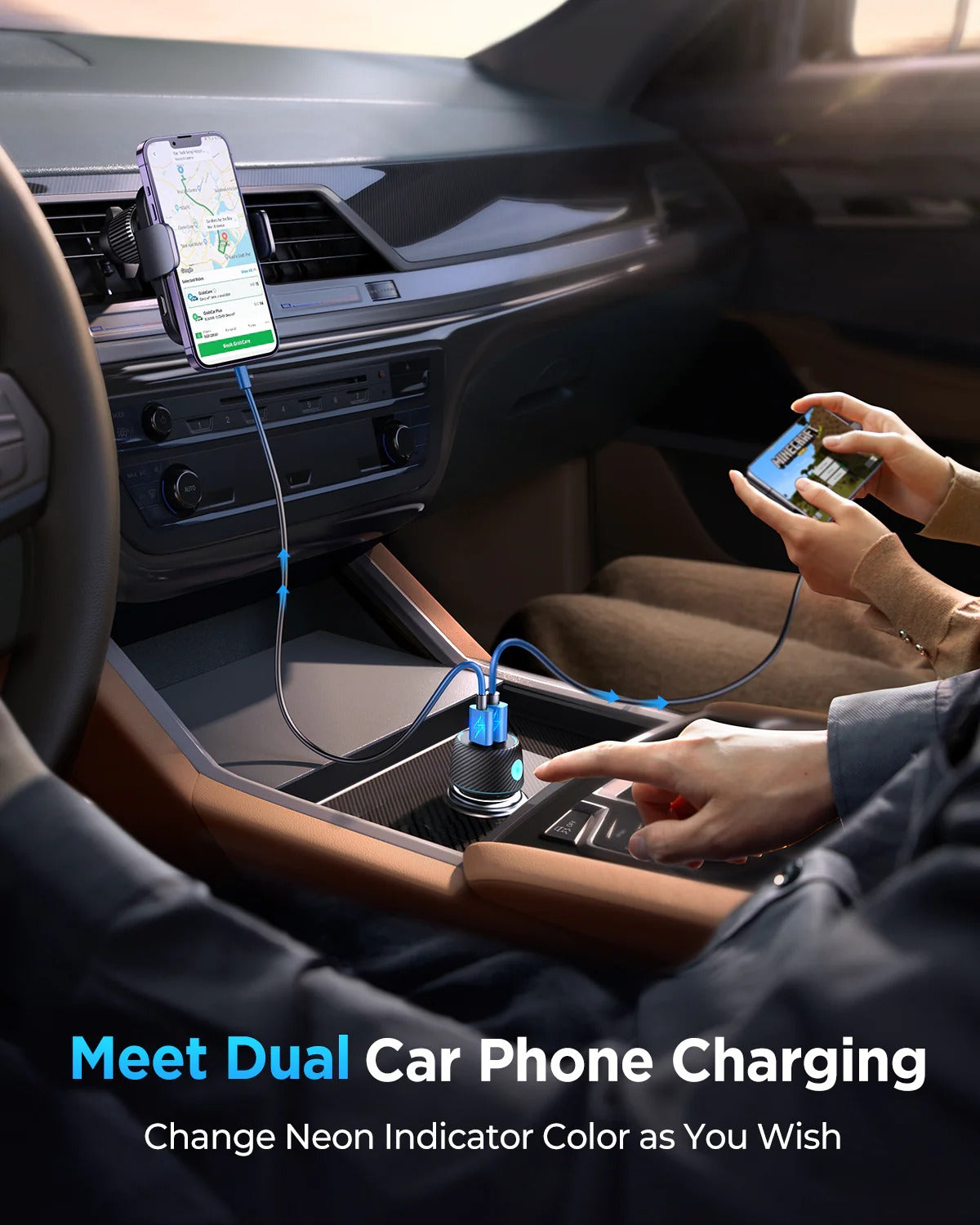 Joyroom 60W 1A+1C Multi-Color Car Charger
