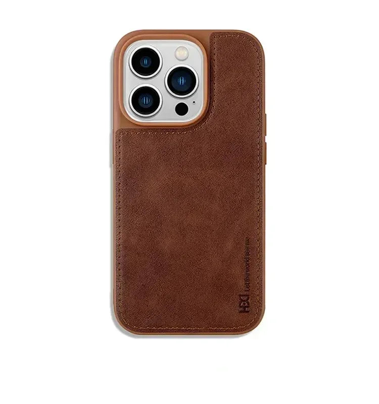 HDD Leather Case iPhone 15 Pro - Three
