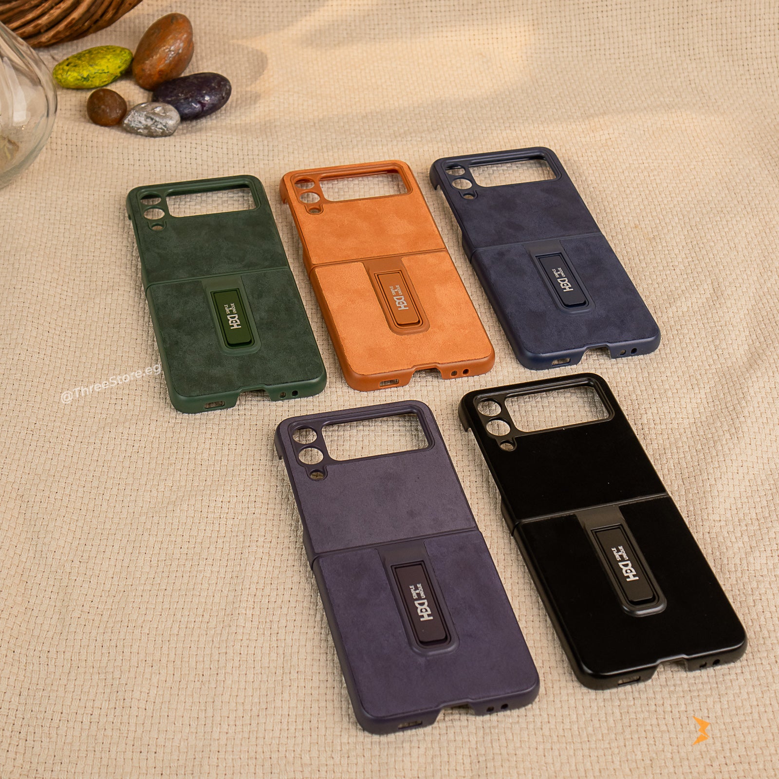HDD Alcantara Stand Case Samsung Flip 3